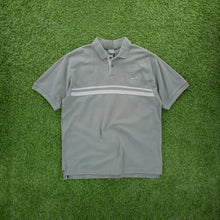 Load image into Gallery viewer, (2001) Nike Small Swoosh Embroidered Chest Stripe Short Sleeve Sage Green Polo Shirt - L
