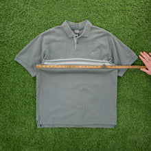 Load image into Gallery viewer, (2001) Nike Small Swoosh Embroidered Chest Stripe Short Sleeve Sage Green Polo Shirt - L
