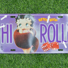 Load image into Gallery viewer, 2006 Betty Boop Hi Roller Collectible Decorative Sign Metal Novelty License Plate
