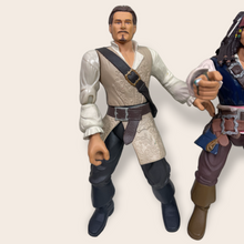 Load image into Gallery viewer, (2000’s) Pirates Of The Caribbean Disney Zizzle 7” Inch figures (Captain Jack Sparrow, Will Turner, Davy Jones)
