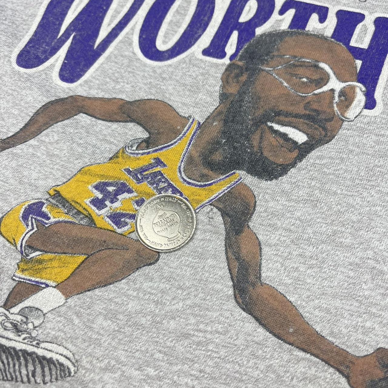Vintage Los Angeles Lakers James Worthy Shirt Size Medium