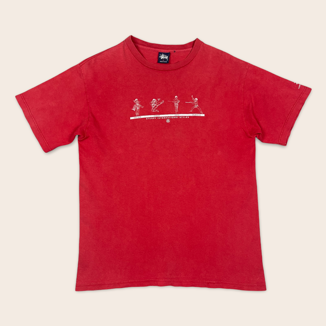 (1990’s) Stussy International karate graphic t-shirt - L
