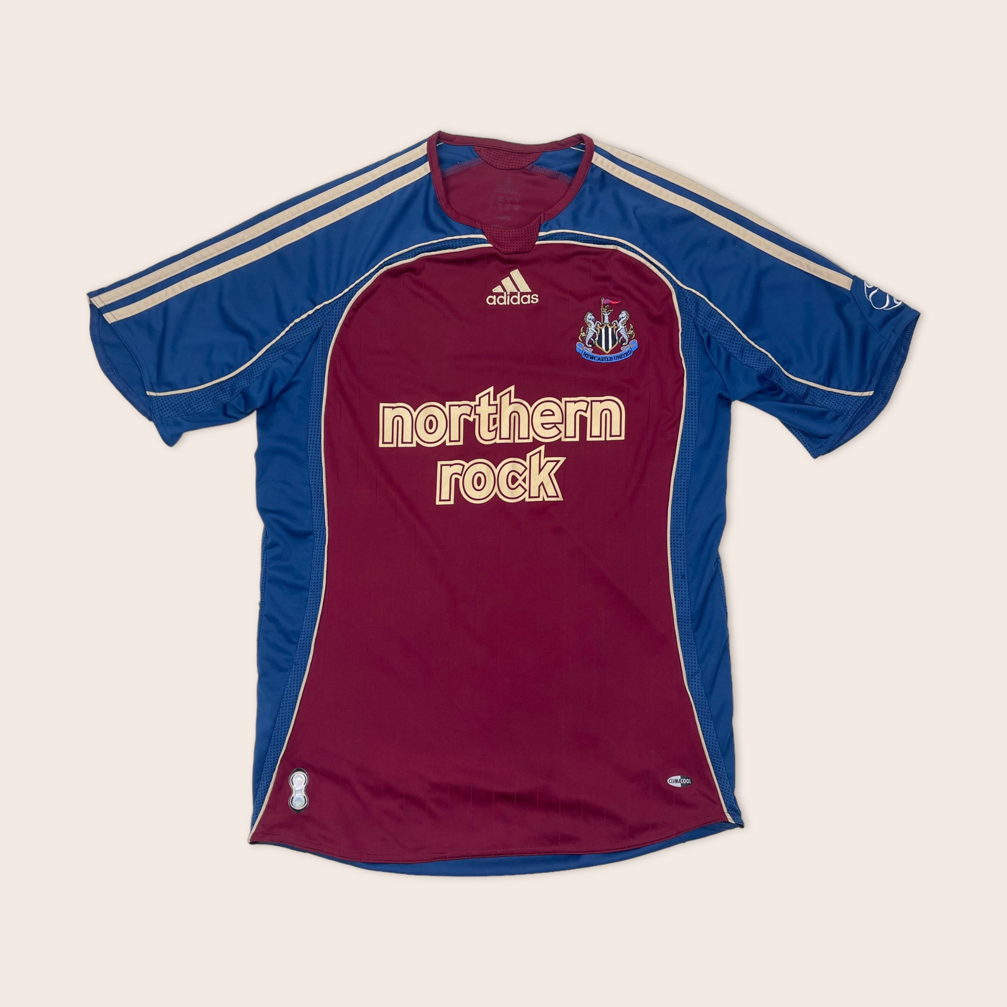 Newcastle United adidas home kit with Northern Rock