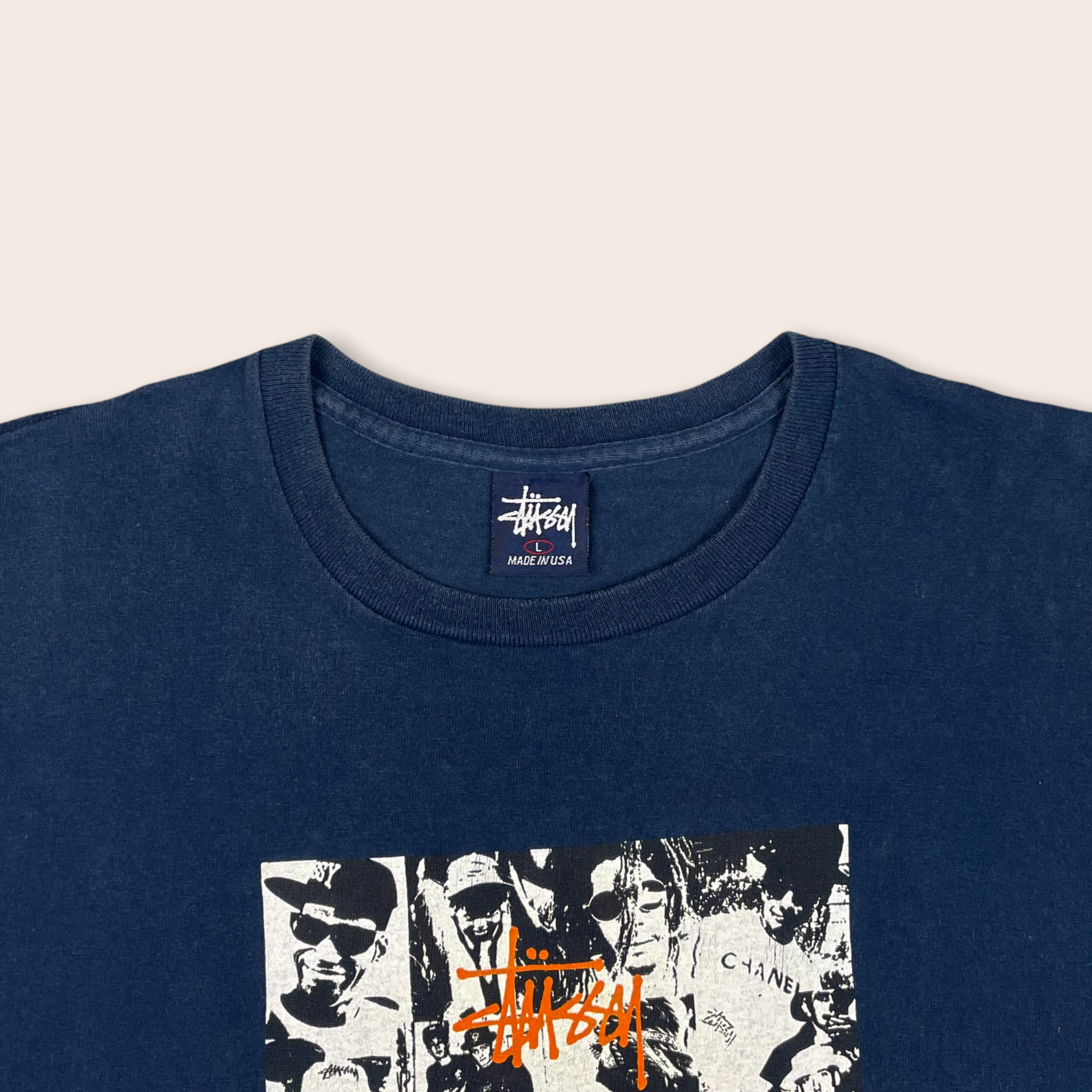 1990's) Stussy Chanel graphic logo t-shirt - L – Since'99