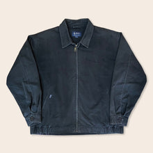 Load image into Gallery viewer, Polo Ralph Lauren washed black Harrington jacket - M/L
