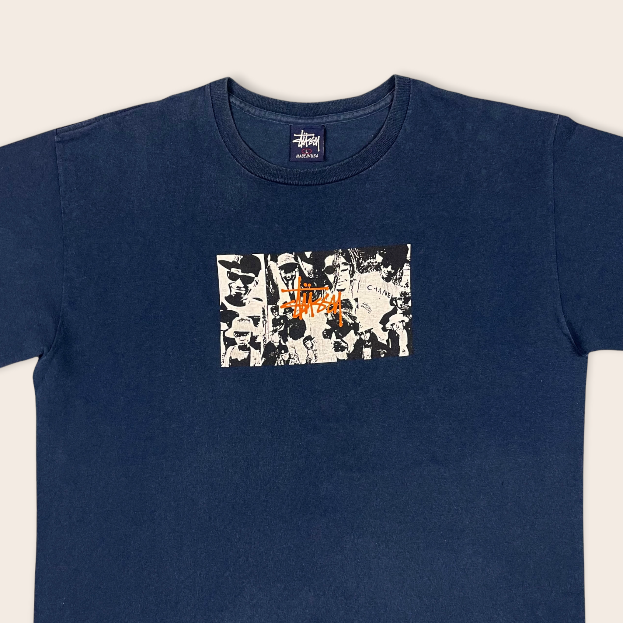 1990's) Stussy Chanel graphic logo t-shirt - L – Since'99 Vintage