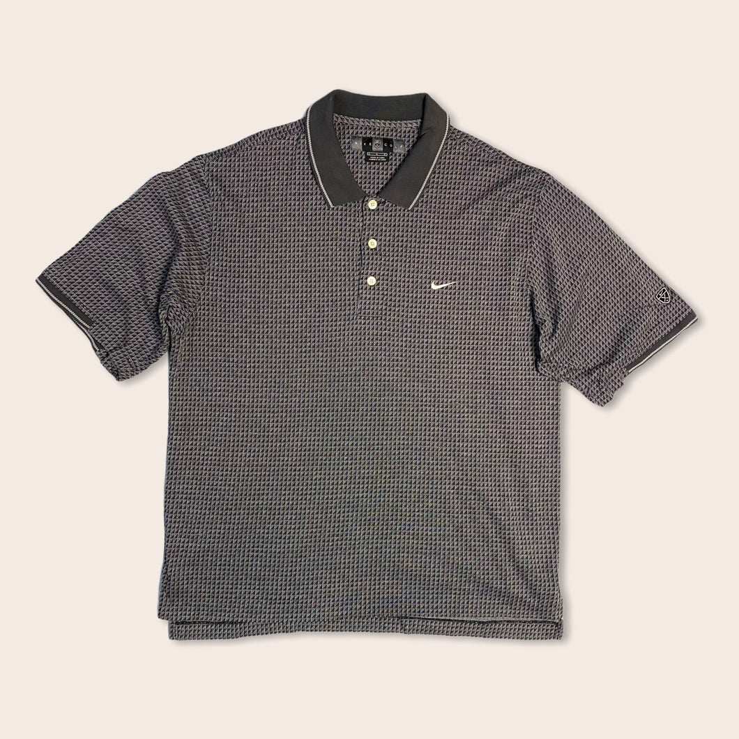 Nike Golf checked polo shirt - L