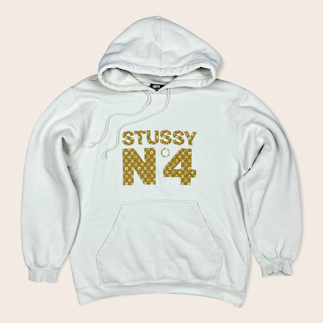 00s old stussy N°4 Monogram スウェット 2000's) Stussy Monogram N4 Logo graphic hoodie - S – Since'99 Vintage