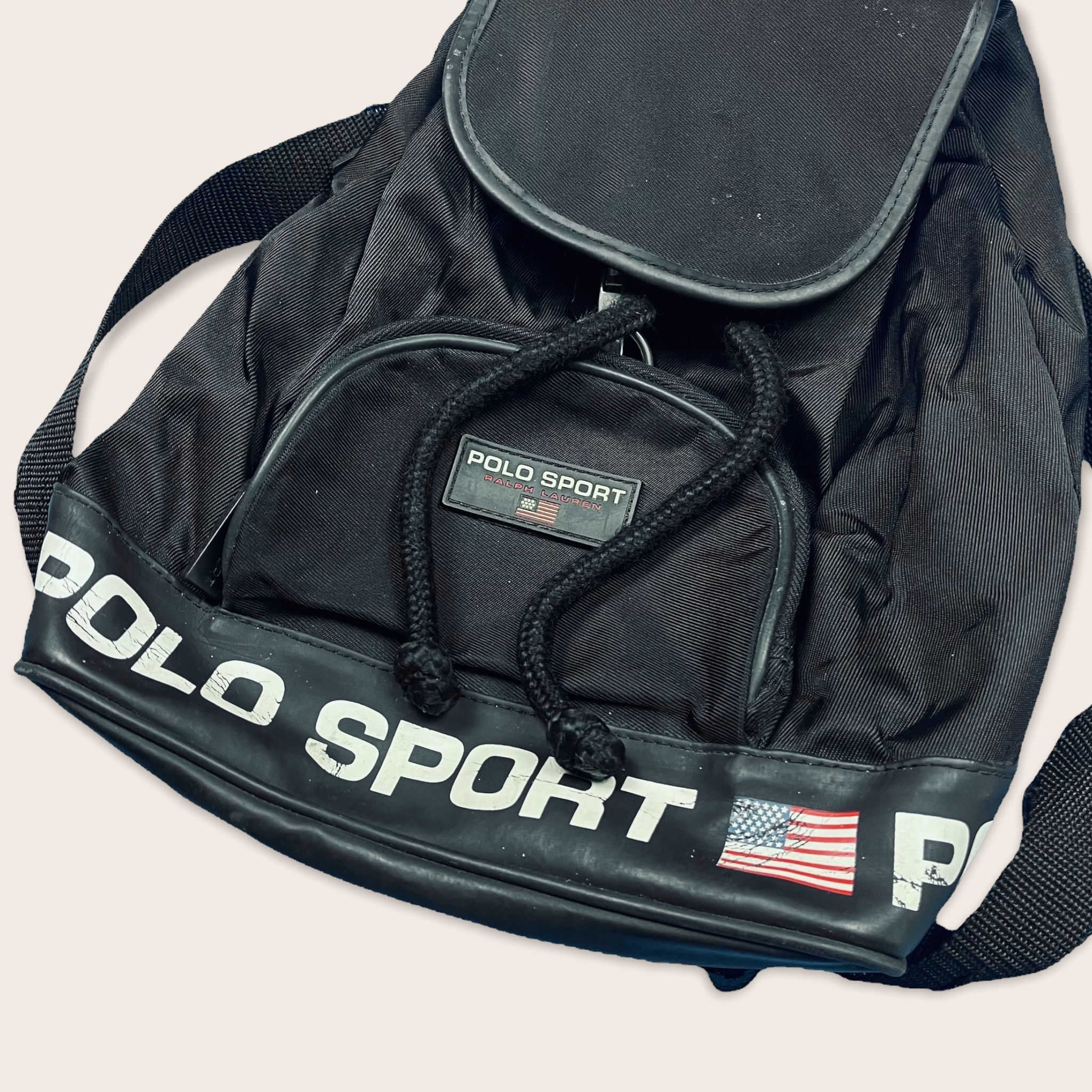 Polo Sport Ralph Lauren small back pack bag - Black Since'99 Vintage Polo Sport Ralph Lauren small back pack bag - Black Since'99 Vintage