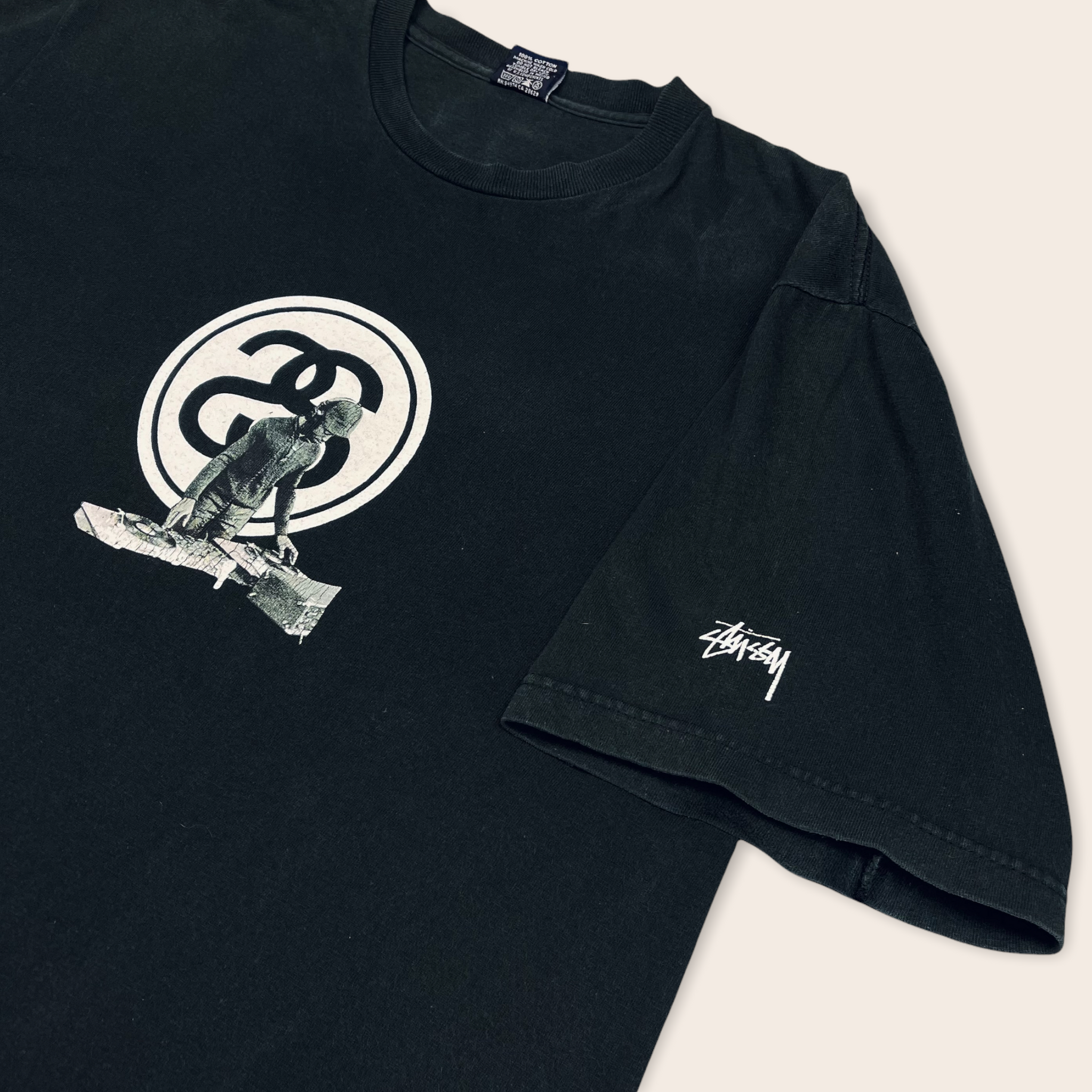 old Stussy 90〜00s grand master DJ Tシャツ 2000's) Stussy Grandmaster DJ graphic t-shirt - M – Since'99