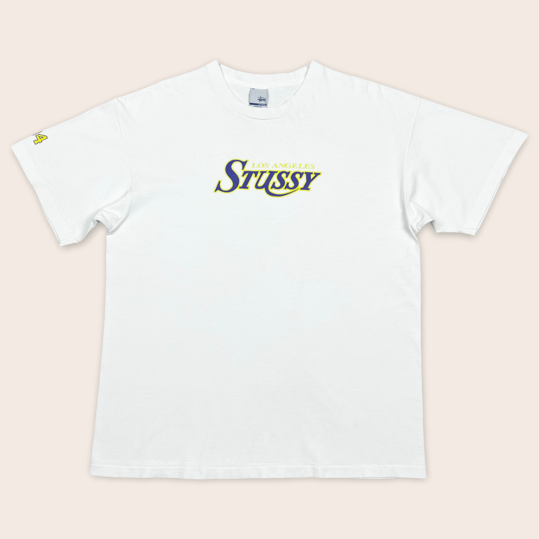 2000's) Stussy LA Lakers Kobe & Shaq graphic t-shirt - XL 2000's) Stussy LA Lakers Kobe & Shaq graphic t-shirt - XL