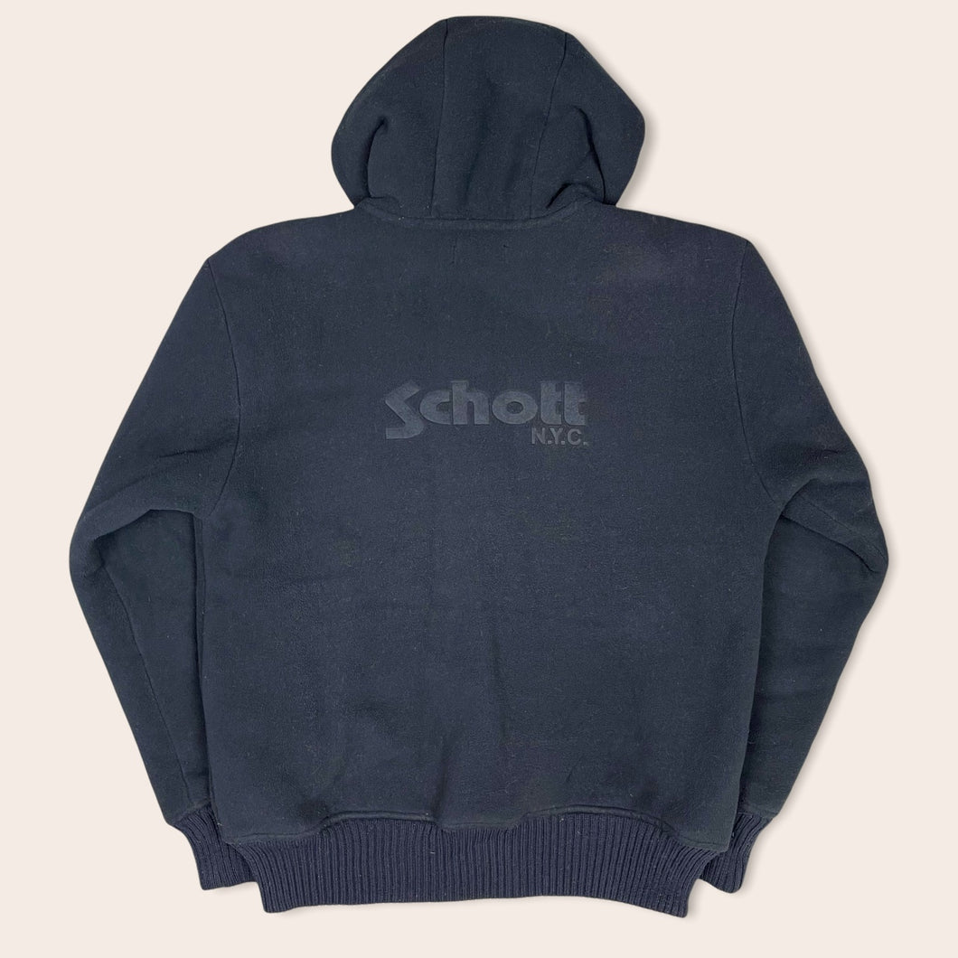 Schott NYC sherpa spell out fleece jacket - XL